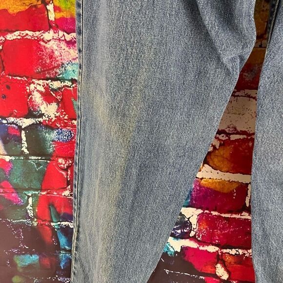 VINTAGE Y2K Levi's 550 Jeans Women 14 Mis M Relaxed Fit Tapered Leg Blue Denim L - Picture 7 of 9